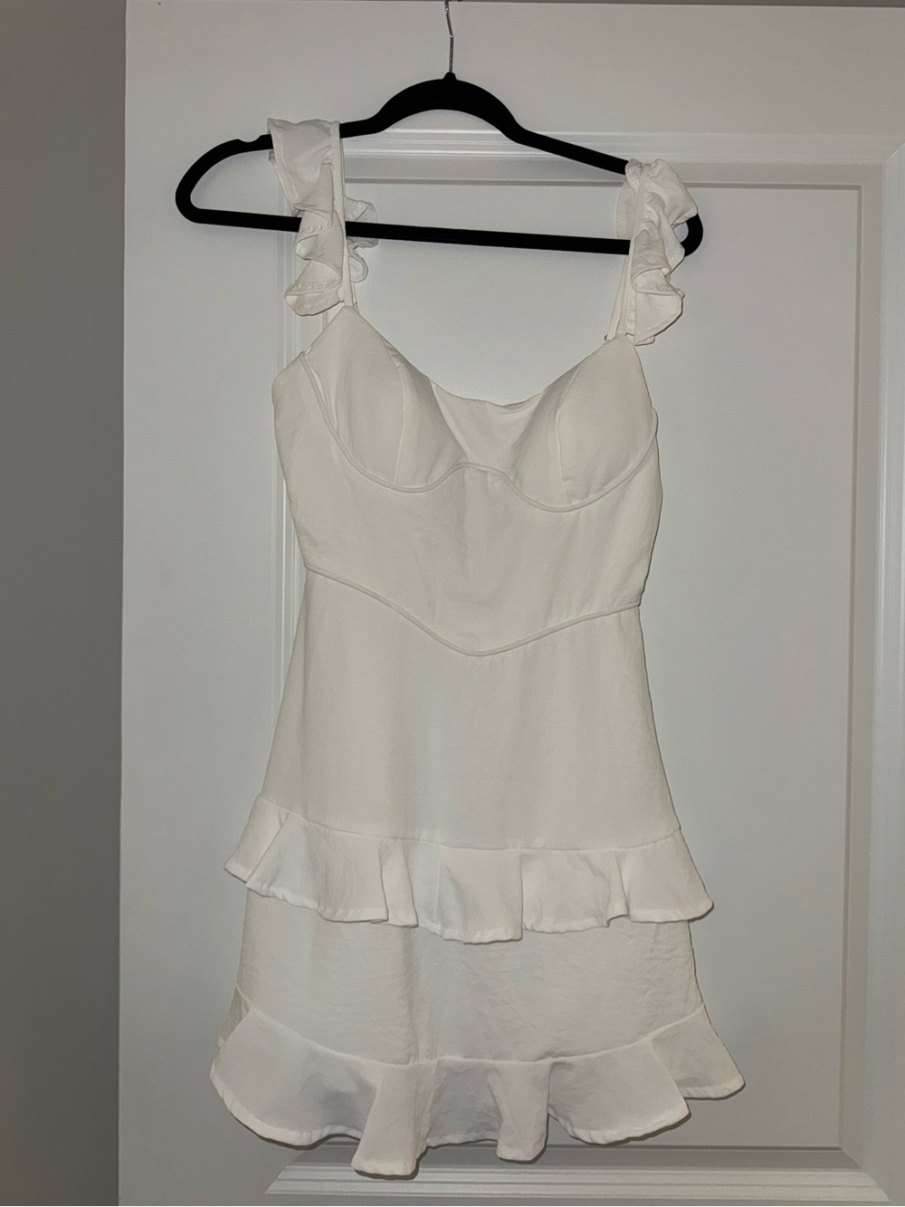 Hello Molly Radio Lover Dress in White- Size Small - Picture 2 of 4